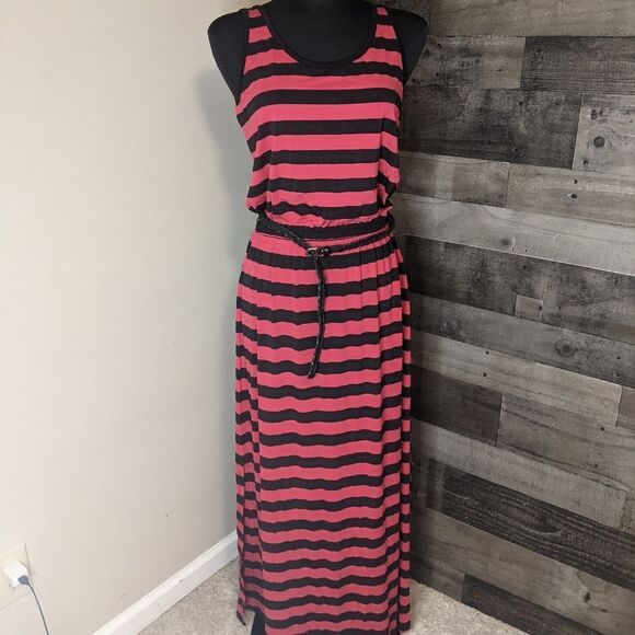Pink and Black Maxi Dress S - Picture 1 of 4